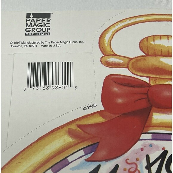 Vintage Paper Magic Group 2 It’s Time For Christmas Die Cut Decoration Paper 12” - Picture 7 of 14